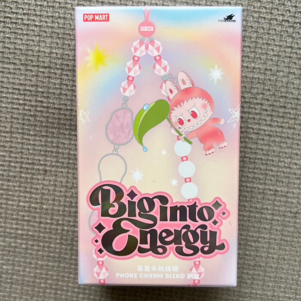 NIB Authentic Pop Mart Big Into Energy Phone Charm Blind Box